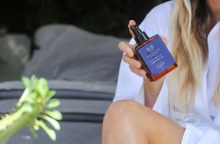 Sacred Lotus Luxe Body Oil by Ananda Life.